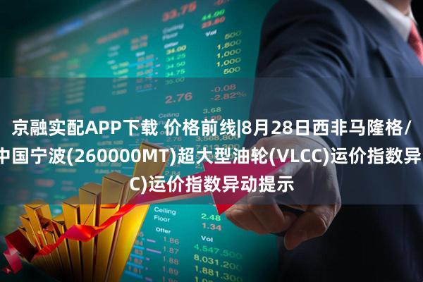 京融实配APP下载 价格前线|8月28日西非马隆格/杰诺-中国宁波(260000MT)超大型油轮(VLCC)运价指数异动提示