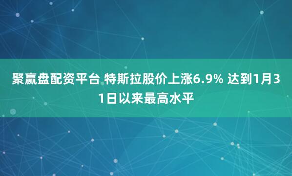 聚赢盘配资平台 特斯拉股价上涨6.9% 达到1月31日以来最高水平